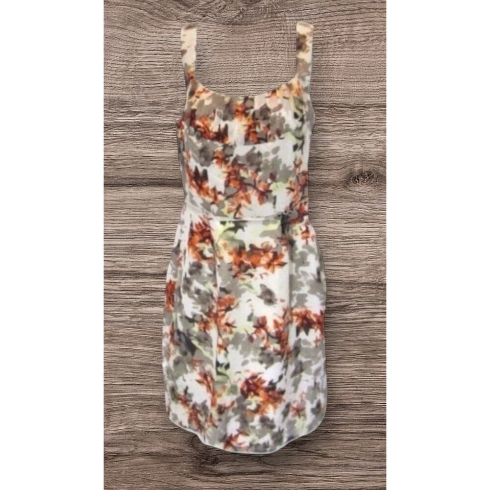 Banana Republic Fall Floral Cotton/Silk Blend Sleeveless Dress Womens Size 6 NWT